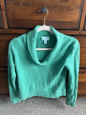 Charter Club Teal Green Shawl-Collar Sweater